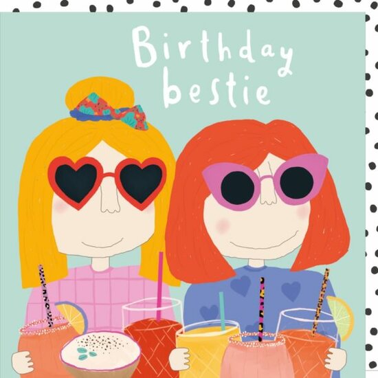PT009 &ndash; rosiemadeathing wenskaart Pout - bestie