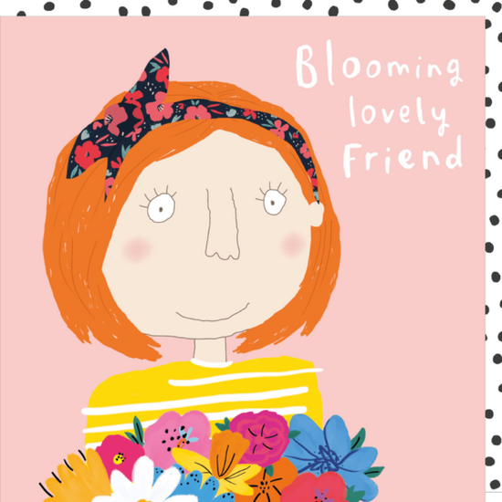 PT001 &ndash; rosiemadeathing wenskaart Pout - blooming lovely