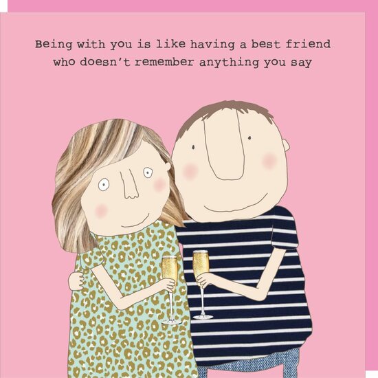 SSV004 &ndash; Rosie made a thing wenskaart - best friend