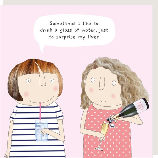 BB061 &ndash; Rosie made a thing wenskaart - surprise liver