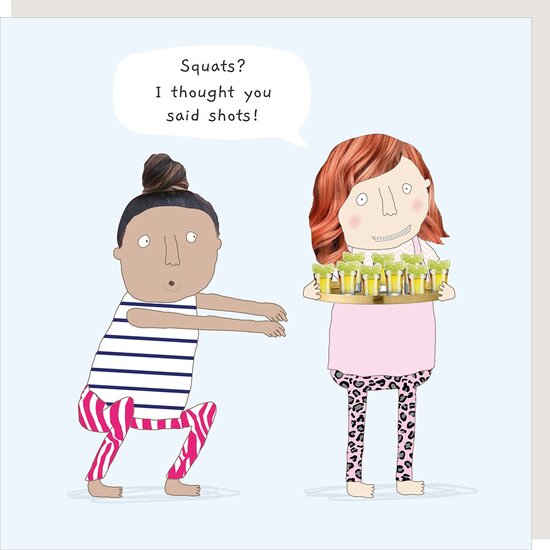 BB062 &ndash; Rosie made a thing wenskaart - squats