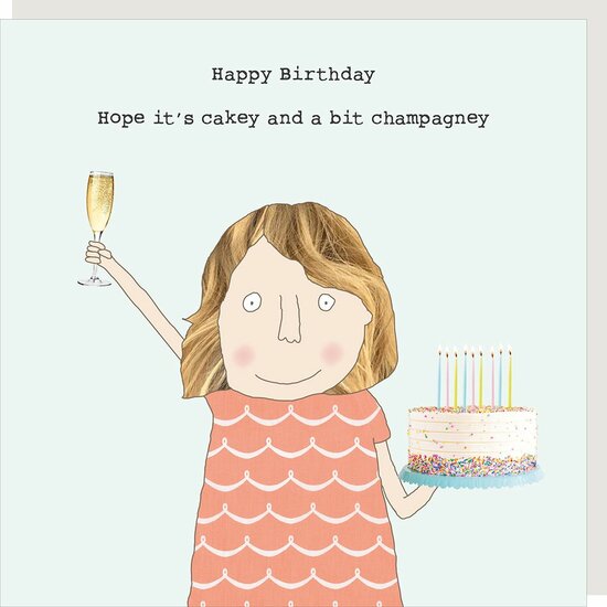 GF536 &ndash; Rosie made a thing wenskaart - champagney