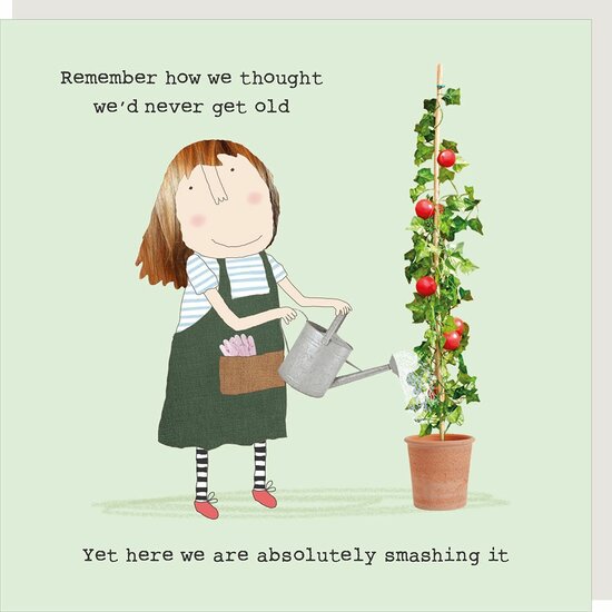GF537 &ndash; Rosie made a thing wenskaart - smashing it
