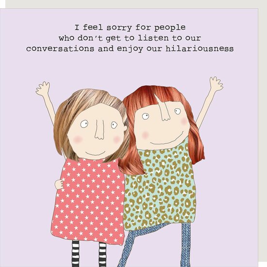 GF542 &ndash; Rosie made a thing wenskaart - hilariousness