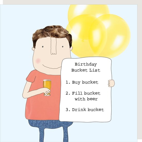 GF548 &ndash; Rosie made a thing wenskaart - bucket list