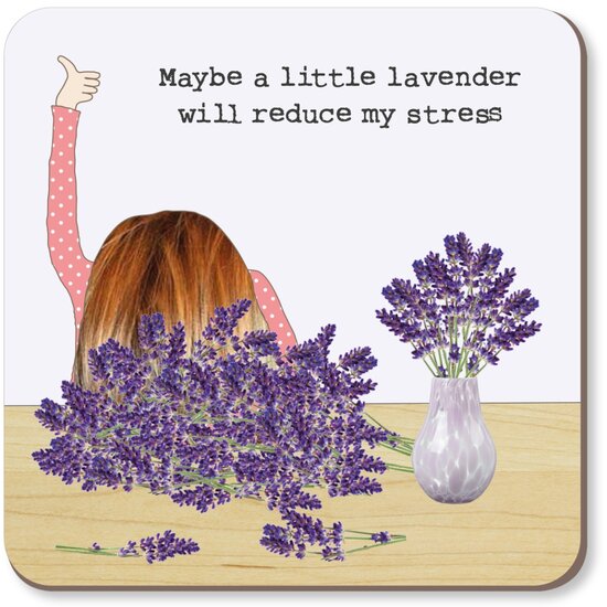 CST085 &ndash; Rosie made a thing onderzetter - lavender coaster