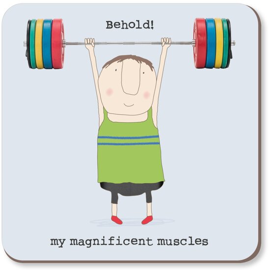 CST088 &ndash; Rosie made a thing onderzetter - muscles coaster