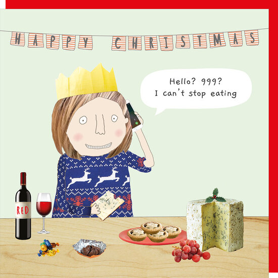 xBB020 &ndash; rosiemadeathing kerstkaart Babble - hello