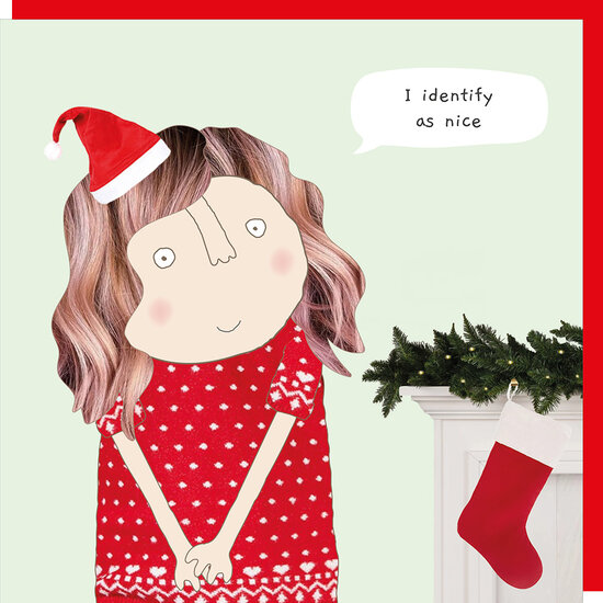 xBB023 &ndash; rosiemadeathing kerstkaart Babble - identify nice
