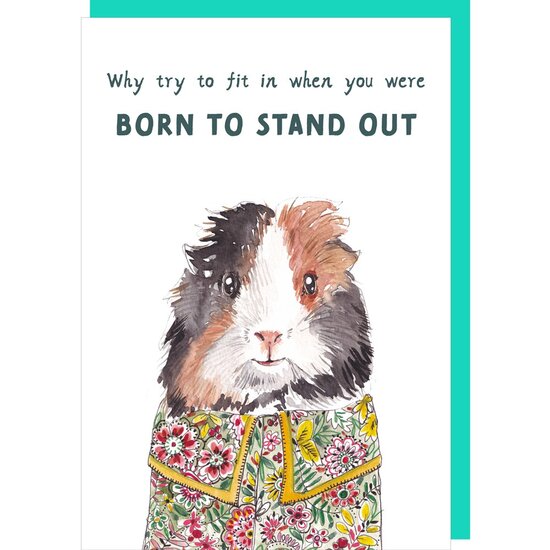 TT001&ndash; Rosie made a thing - Tipp Top wenskaart - born to stand out