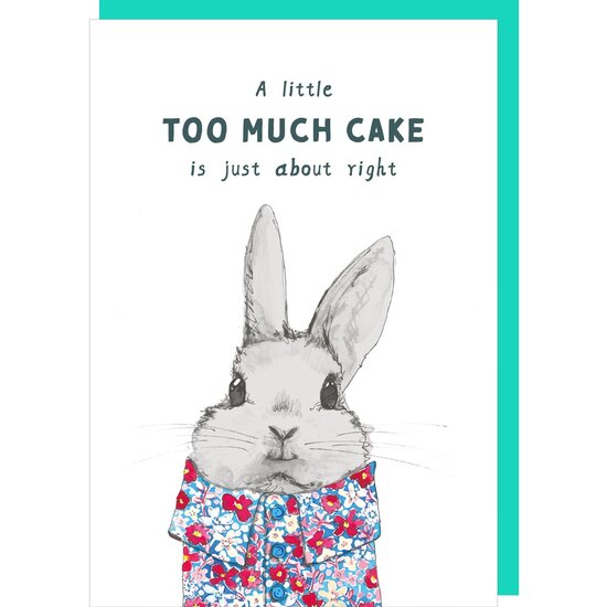 TT002 &ndash; Rosie made a thing - Tipp Top wenskaart - too much cake
