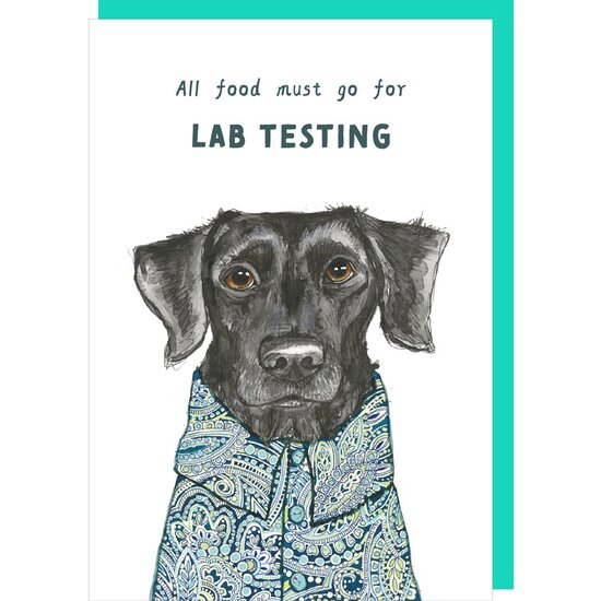 TT006 &ndash; Rosie made a thing - Tipp Top wenskaart - lab testing