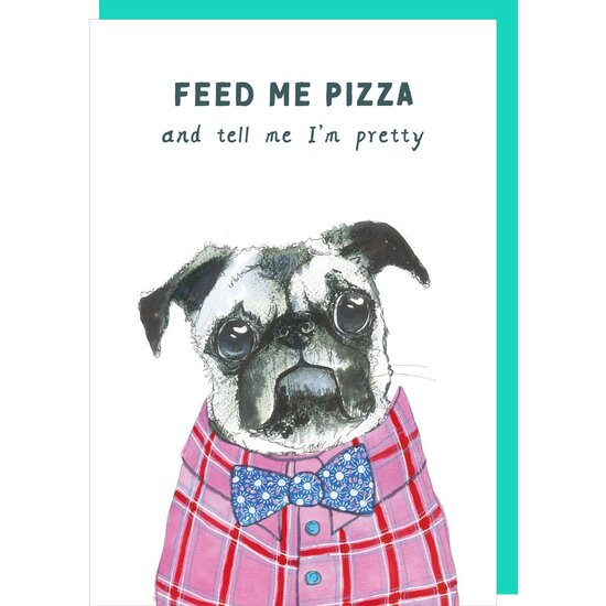 TT008 &ndash; Rosie made a thing - Tipp Top wenskaart - pizza