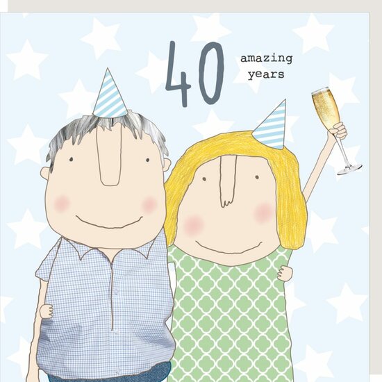 GF212 &ndash; Rosie made a thing wenskaart - 40 jaar getrouwd