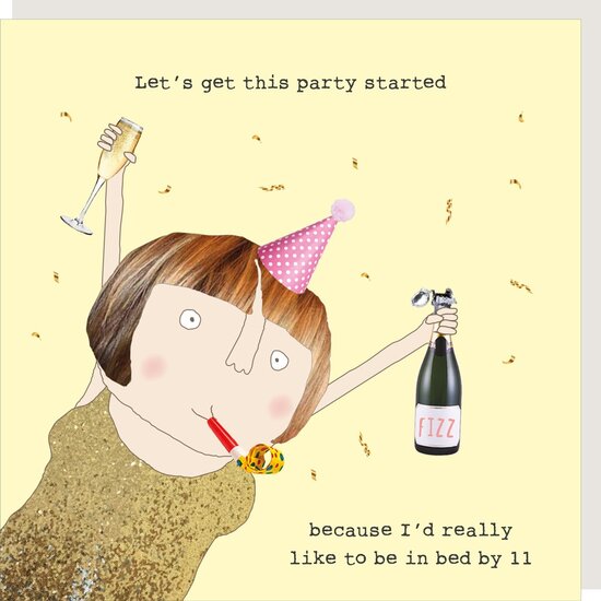 GF557 &ndash; Rosie made a thing wenskaart - party started