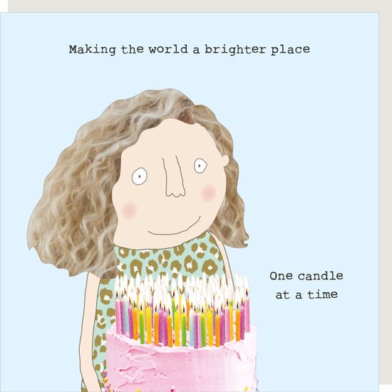 GF558 &ndash; Rosie made a thing wenskaart - brighter place