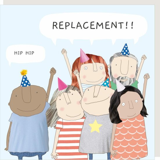 BB049 &ndash; Rosie made a thing - Babble wenskaart - hip replacement