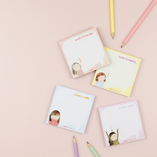 MJ002 &ndash; Rosie made a thing - memoblokje - notes and nags