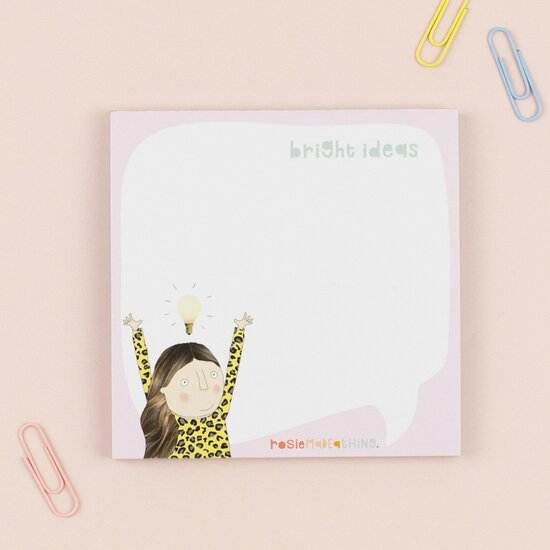 MJ003 &ndash; Rosie made a thing - memoblokje - bright ideas