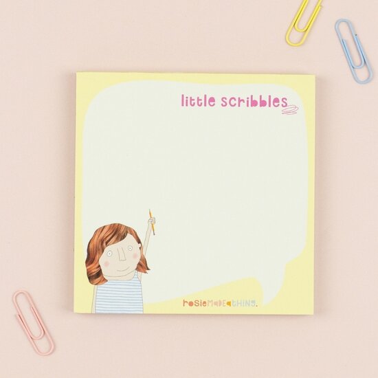 MJ004 &ndash; Rosie made a thing - memoblokje - little scribbles