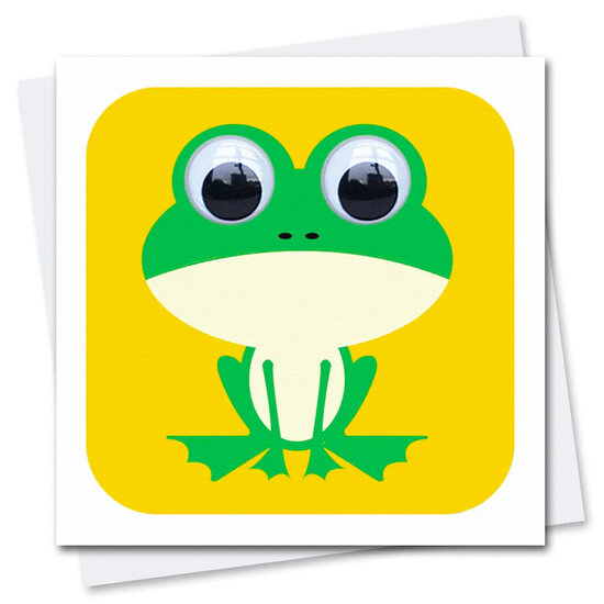 STR020 wenskaart Stripey Cats - beestjes Francis Frog