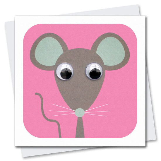 STR035 wenskaart Stripey Cats - beestjes Minty Mouse