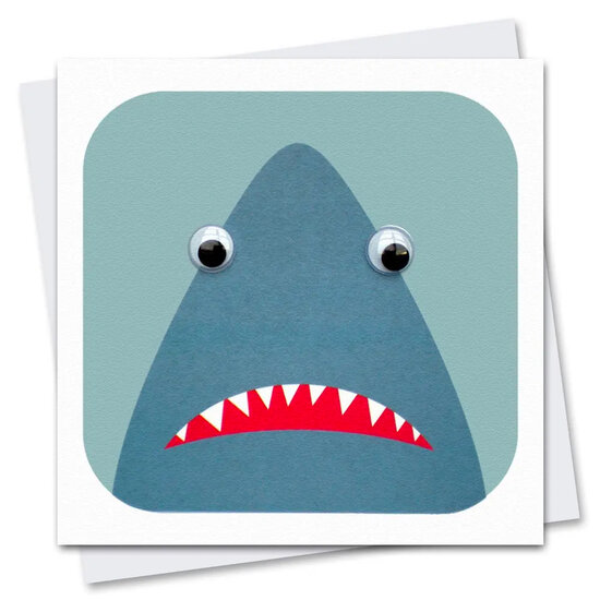 STR051 wenskaart Stripey Cats - water Sherman Shark