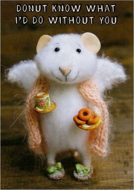 SQ005 tiny squee mousies wenskaart - what i&#039;d do without you