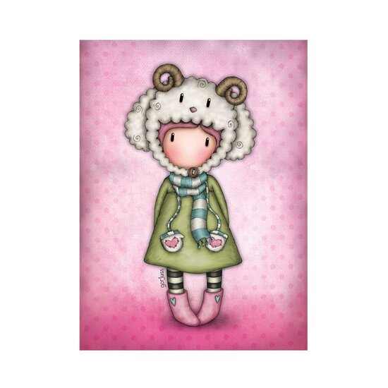 GC385 - wenskaart Gorjuss  - Lambkins