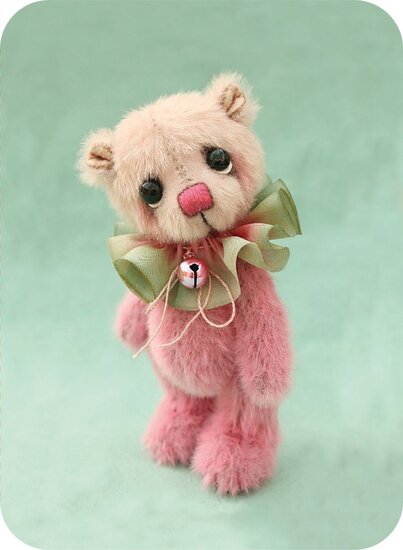 ES319 &ndash; Eclectic Selection - wenskaart Santoro -  Pink Teddy Clown