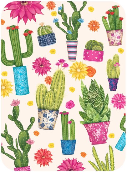 ES312 &ndash; Eclectic Selection - wenskaart Santoro -  Cacti