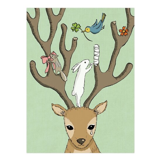 ES339 &ndash; Eclectic Selection - wenskaart Santoro -  Oh Deer...