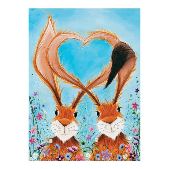 ES356 &ndash; Eclectic Selection - wenskaart Santoro -  Love Is In The Hare