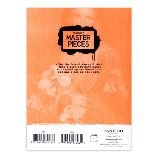 MP023 &ndash; Eclectic Selection Santoro - wenskaart Masterpieces - Thanks A Bunch