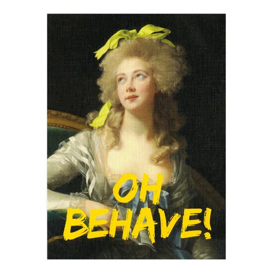 MP010 &ndash; Eclectic Selection Santoro - wenskaart Masterpieces - Oh Behave!
