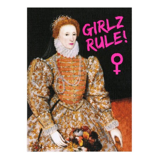 MP004 &ndash; Eclectic Selection Santoro - wenskaart Masterpieces - Girlz Rule!