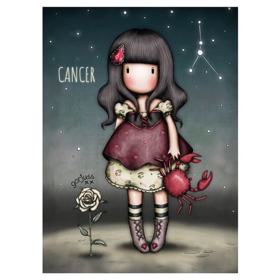 GC424 - wenskaart Gorjuss  - Cancer - A Wee Nip - kreeft