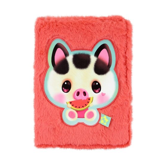 1271BB02 - Bangoberry - notitieboek met bont - Piggy Pig