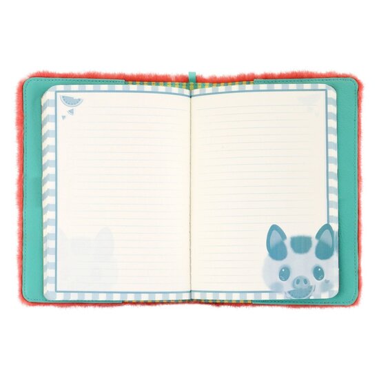 1271BB02 - Bangoberry - notitieboek met bont - Piggy Pig