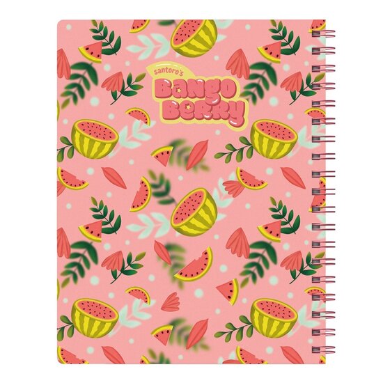 1287BB02 - Bangoberry - notitieboek met verdelers en bangobobs - Piggy Pig