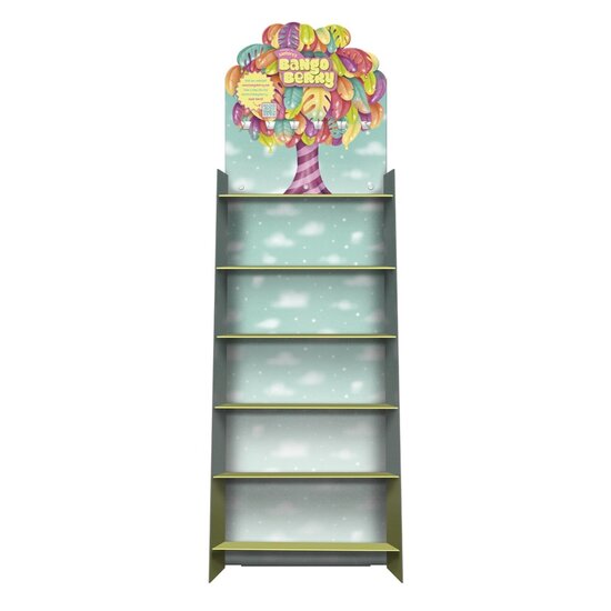 111FDUBB01 - Bangoberry - Vloer Display Unit met 6 Verstelbare Schappen (LEEG)