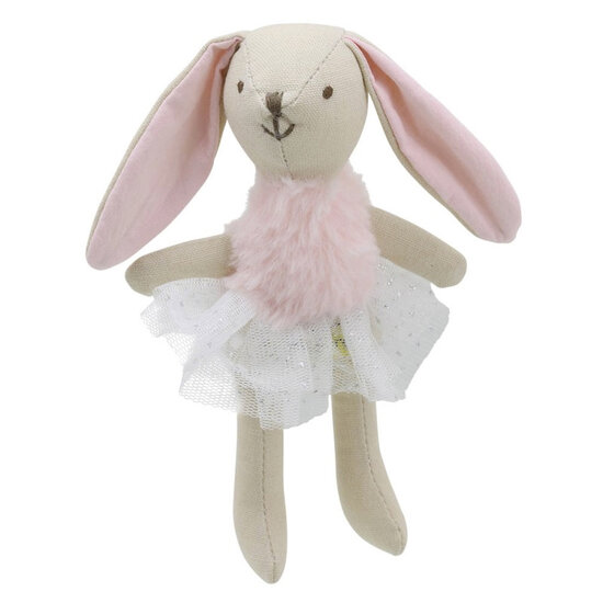 WB001512 konijn - roze jurk - Wilberry Collectables