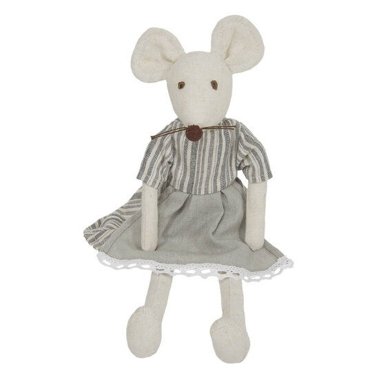 WB004225 Mouse - Muis in jurk - Wilberry Linen