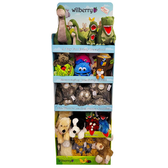 WB006012 Wilberry en The Puppet Company vloerdisplay