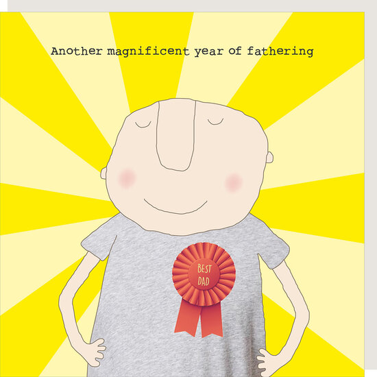 SSF007 &ndash; Rosie made a thing wenskaart - another magnificant year of fathering