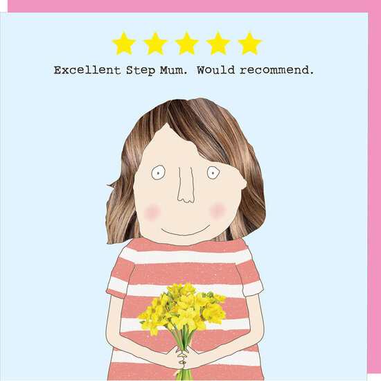 SSM013 &ndash; Rosie made a thing wenskaart - excellent step mum. would recommend. - 5 sterren
