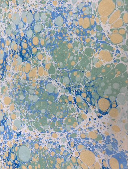 Luxe notitieboek gemarmerde omslag - gelinieerd - 12x17 cm - design Q16