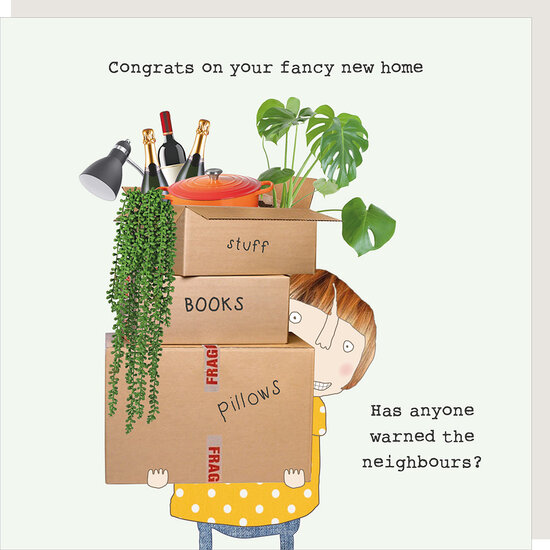 GF561 &ndash; Rosie made a thing wenskaart - neighbours