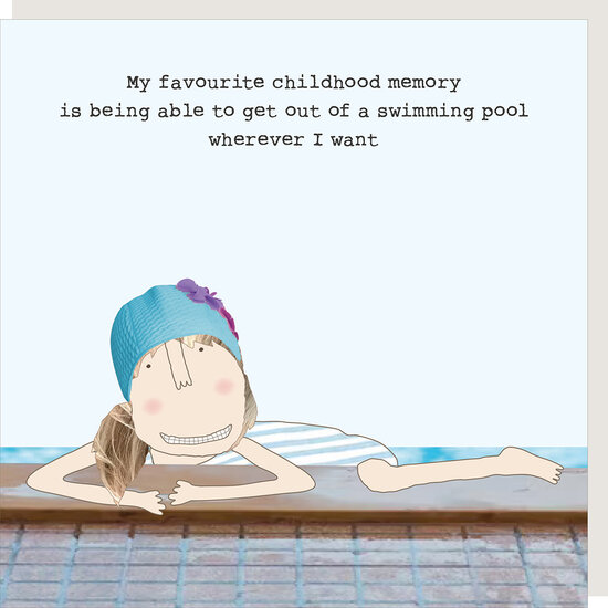 GF563 &ndash; Rosie made a thing wenskaart - fave childhood memory