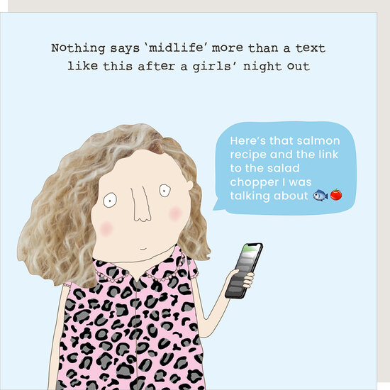 GF570 &ndash; Rosie made a thing wenskaart - midlife